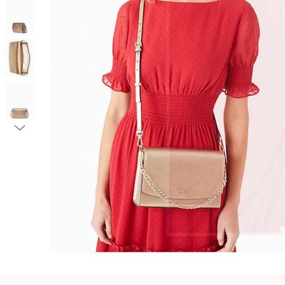 Kate Spade Metallic Gold Crossbody NWT - Picture 6 of 6